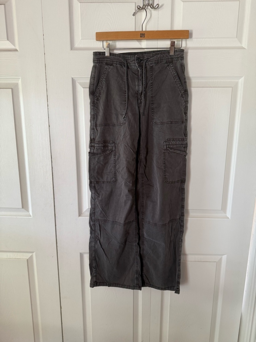 American Eagle Outfitters Washed Gray Cargo Pants